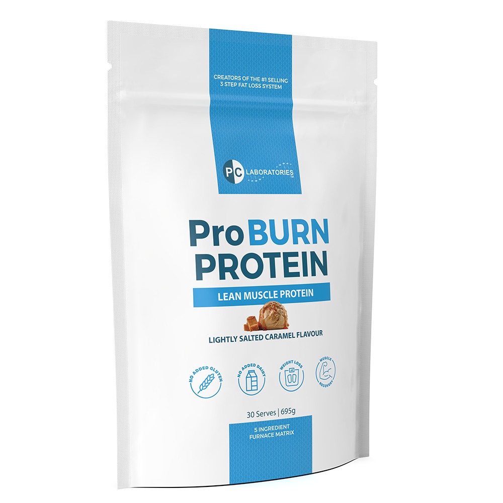 ProBurn Protein Collagen Furnace Matrix Lightly Salted Caramel Flavour - Side